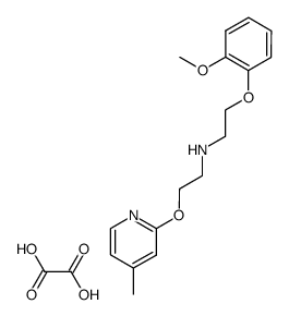 [2-(2-Methoxy-phenoxy)-ethyl]-[2-(4-methyl-pyridin-2-yloxy)-ethyl]-amine; compound with oxalic acid结构式