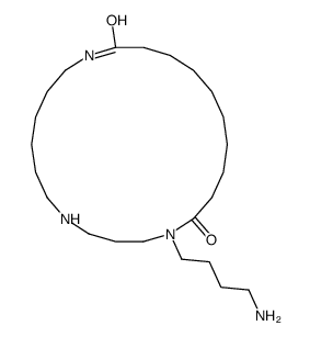 1-(4-aminobutyl)-1,5,12-triazacyclodocosane-13,22-dione结构式