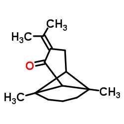 1,7-Dimethyl-4-isopropylidenetricyclo[4.4.0.02,7]decane-3-one结构式