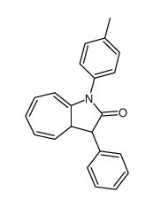 (3S,3aR)-3-Phenyl-1-p-tolyl-3,3a-dihydro-1H-cyclohepta[b]pyrrol-2-one结构式