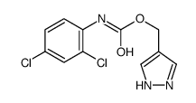 1H-pyrazol-4-ylmethyl N-(2,4-dichlorophenyl)carbamate Structure