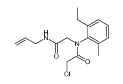 N-Allylcarbamoylmethyl-2-chloro-N-(2-ethyl-6-methyl-phenyl)-acetamide结构式