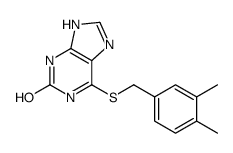 6-[(3,4-dimethylphenyl)methylsulfanyl]-3,7-dihydropurin-2-one Structure