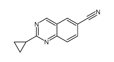 2-cyclopropylquinazoline-6-carbonitrile结构式