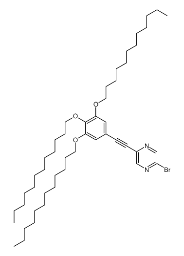 2-bromo-5-[2-(3,4,5-tridodecoxyphenyl)ethynyl]pyrazine结构式