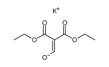 Diethyl hydroxymethylenemalonate potassium salt结构式