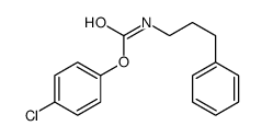 (4-chlorophenyl) N-(3-phenylpropyl)carbamate结构式