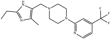 piperazine, 1-[(2-ethyl-4-methyl-1h-imidazol-5-yl)methyl]-4-[4-(trifluoromethyl)-2-pyridinyl]- picture