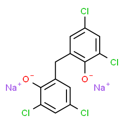 disodium 2,2'-methylenebis[4,6-dichlorophenolate] structure