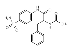 Benzenepropanamide, a-(acetylamino)-N-[4-(aminosulfonyl)phenyl]-结构式