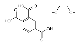 benzene-1,2,4-tricarboxylic acid,ethane-1,2-diol Structure