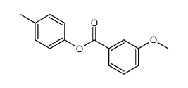 3-methoxy-benzoic acid p-tolyl ester Structure