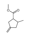 2-Methyl-4-methylene-1-cyclopentanecarboxylic acid methyl ester结构式