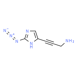 2-Propyn-1-amine,3-(2-azido-1H-imidazol-4-yl)- (9CI) structure