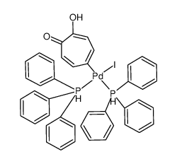 iodo(5-tropolonyl)bis(triphenylphosphine)palladium(II) Structure