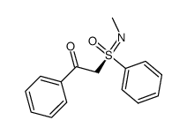 (SS)-2-(N-methylphenylsulfonimidoyl)-1-phenylethanone Structure