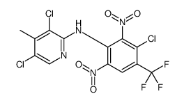 2-Pyridinamine, 3,5-dichloro-N-(3-chloro-2,6-dinitro-4-(trifluoromethy l)phenyl)-4-methyl- structure