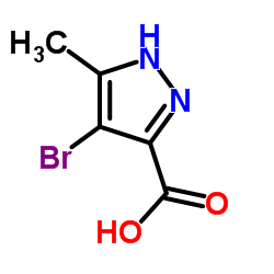 4-bromo-3-methyl-1H-pyrazole-5-carboxylic acid Structure