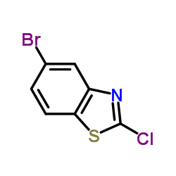 2-氯-5-溴苯并噻唑结构式