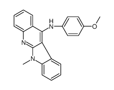 N-(4-methoxyphenyl)-6-methylindolo[2,3-b]quinolin-11-amine结构式