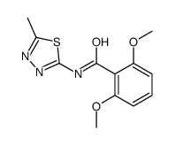 2,6-dimethoxy-N-(5-methyl-1,3,4-thiadiazol-2-yl)benzamide结构式