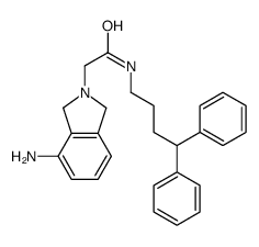 2-(4-amino-1,3-dihydroisoindol-2-yl)-N-(4,4-diphenylbutyl)acetamide Structure