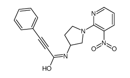 N-[1-(3-nitropyridin-2-yl)pyrrolidin-3-yl]-3-phenylprop-2-ynamide Structure