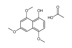 acetic acid,4,6,8-trimethoxynaphthalen-1-ol Structure