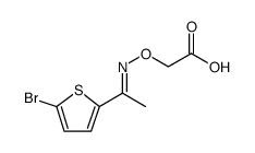 Acetic acid, 2-[[[1-(5-bromo-2-thienyl)ethylidene]amino]oxy] Structure