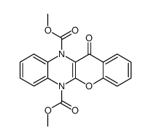 6,11-dihydro-6,11-bis(methoxycarbonyl)-<1>-benzopyrano<2,3-b>quinoxalin-12-one Structure