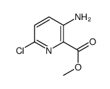 3-氨基-6-氯吡啶-2-羧酸甲酯结构式