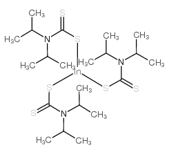 INDIUM DIISOPROPYLDITHIOCARBAMATE结构式