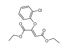 diethyl (Z)-2-(2-chlorophenoxy)-2-butenedioate结构式