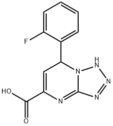 7-(2-fluorophenyl)-4,7-dihydrotetrazolo[1,5-a]pyrimidine-5-carboxylic acid Structure
