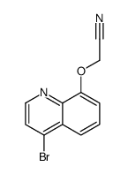 2-(4-bromoquinolin-8-yl)oxyacetonitrile Structure