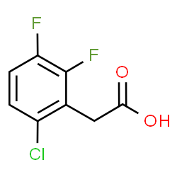 6-Chloro-2,3-difluorophenylacetic acid Structure