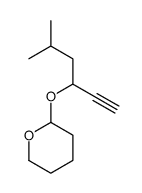 2-(5-methylhex-1-yn-3-yloxy)oxane结构式