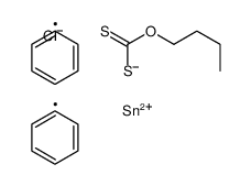 O-butyl [chloro(diphenyl)stannyl]sulfanylmethanethioate结构式