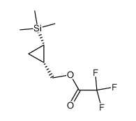 Trifluoro-acetic acid (1S,2S)-2-trimethylsilanyl-cyclopropylmethyl ester结构式