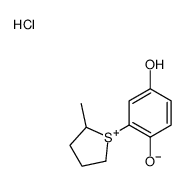 2-(2-methylthiolan-1-ium-1-yl)benzene-1,4-diol,chloride结构式