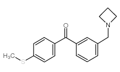 3-AZETIDINOMETHYL-4'-THIOMETHYLBENZOPHENONE picture