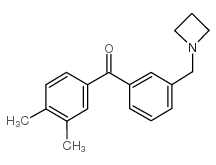 3'-AZETIDINOMETHYL-3,4-DIMETHYLBENZOPHENONE结构式