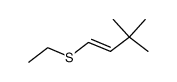 1-ethylsulfanyl-3,3-dimethyl-but-1-ene Structure