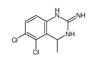 5,6-dichloro-4-methyl-1,4-dihydroquinazolin-2-amine结构式