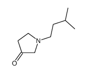 1-(3-methylbutyl)pyrrolidin-3-one结构式