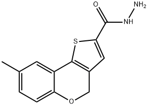 8-methyl-4h-thieno[3,2-c]chromene-2-carbohydrazide结构式