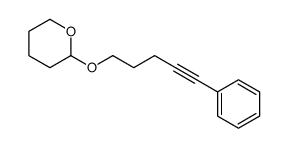 2-(5-phenylpent-4-ynoxy)oxane Structure