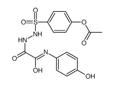 [4-[[[2-(4-hydroxyanilino)-2-oxoacetyl]amino]sulfamoyl]phenyl] acetate Structure