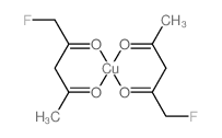 copper; 1-fluoropentane-2,4-dione Structure