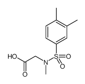 Glycine, N-[(3,4-dimethylphenyl)sulfonyl]-N-methyl结构式